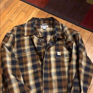 Carhartt long sleeve flannel shirt